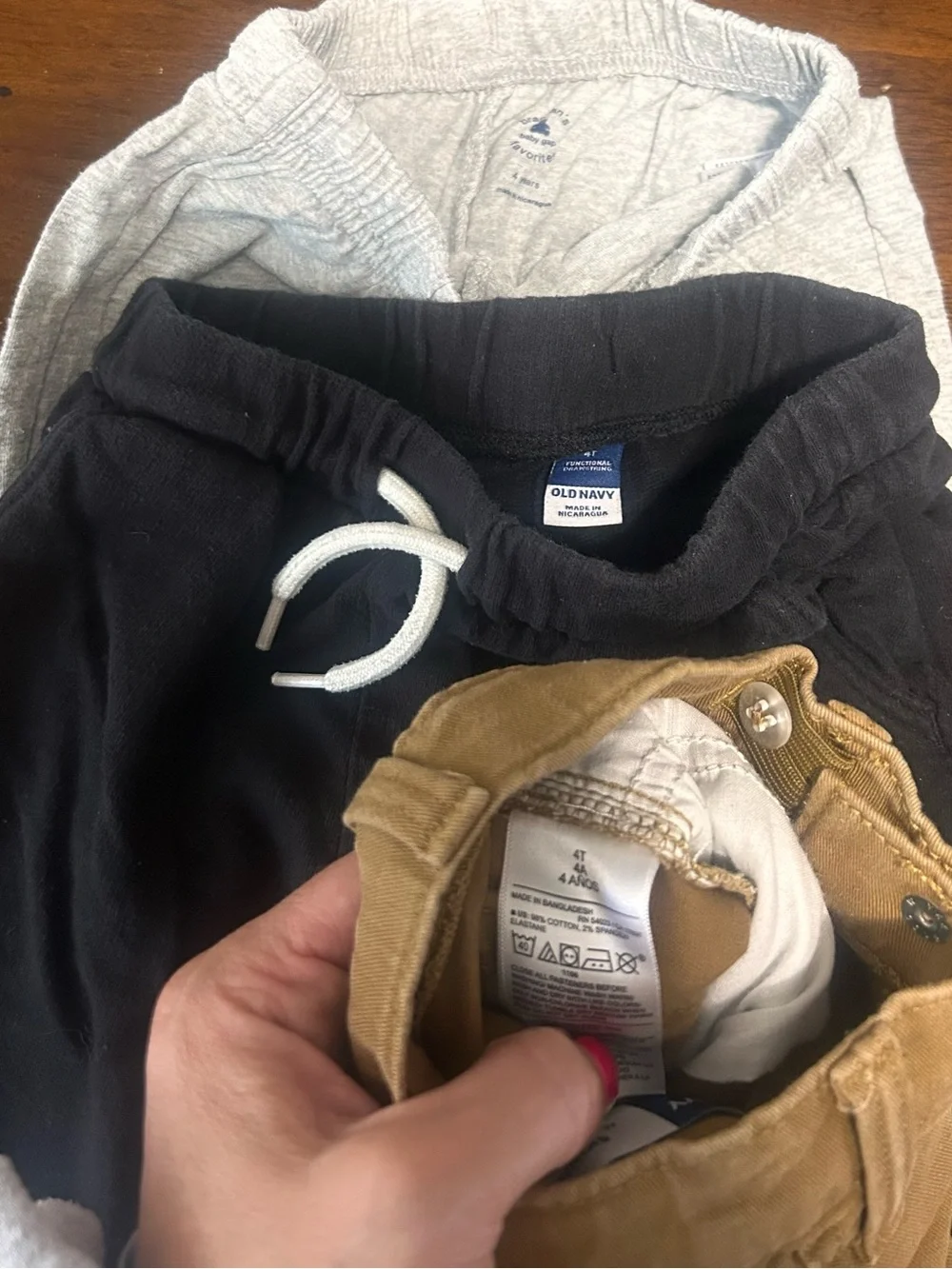 Boys 4t Sweatpant and kahki bundle Comfortable Everyday Bottoms